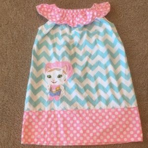 Girls custom made sheriff Callie dress